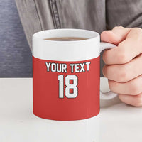 Canada Hockey Custom Ceramic Mug Maple Leaf Northern Pride
