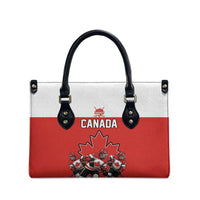Canada Hockey Leather Bag Maple Leaf Northern Pride