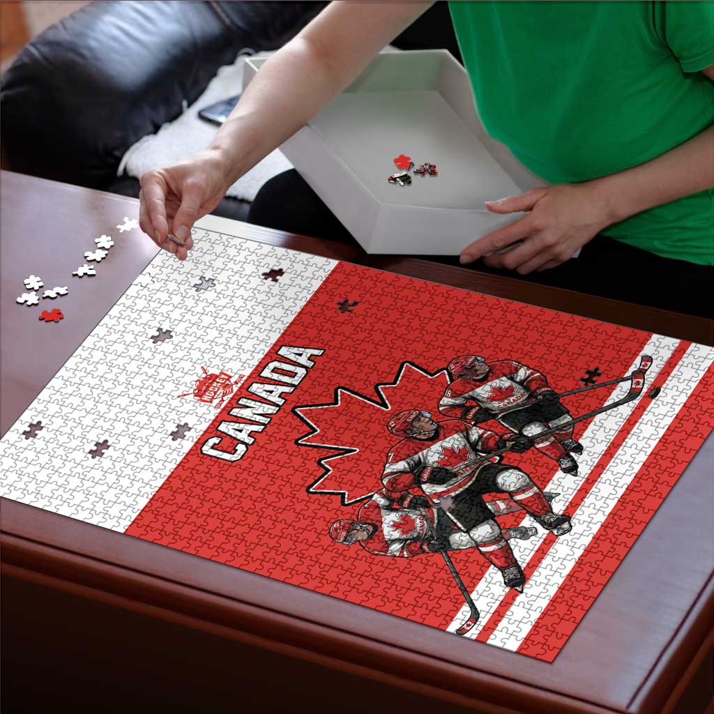 Canada Hockey Puzzle Maple Leaf Northern Pride