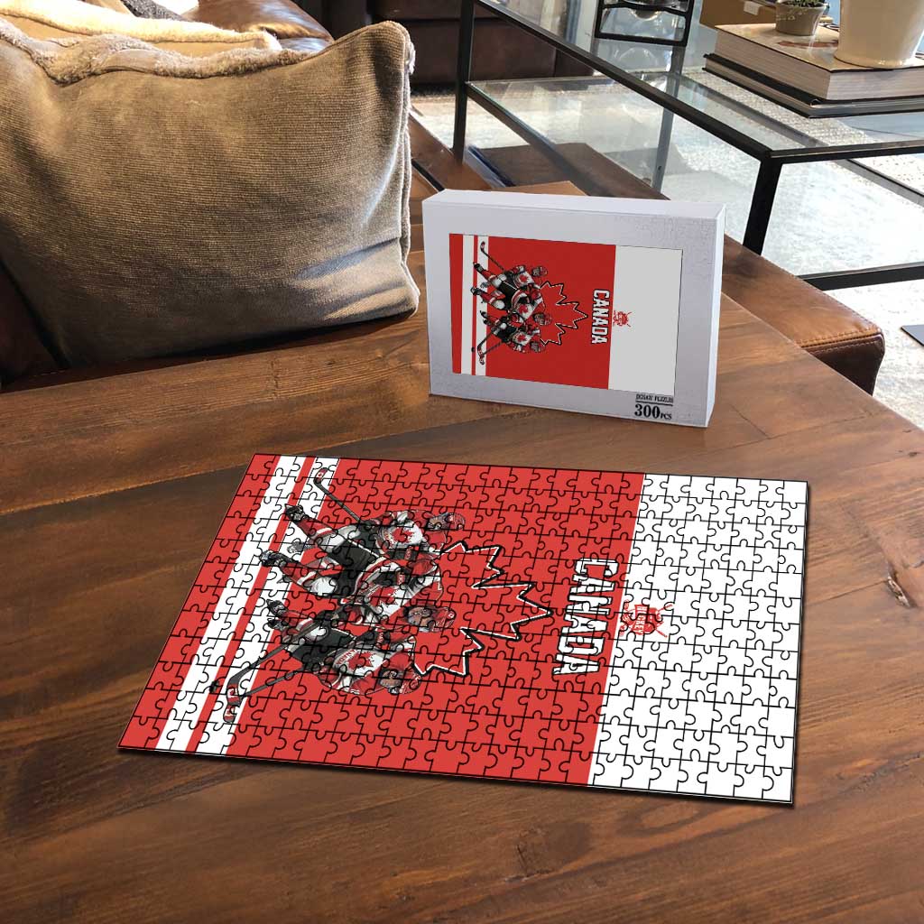 Canada Hockey Puzzle Maple Leaf Northern Pride
