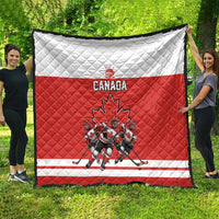 Canada Hockey Quilt Maple Leaf Northern Pride