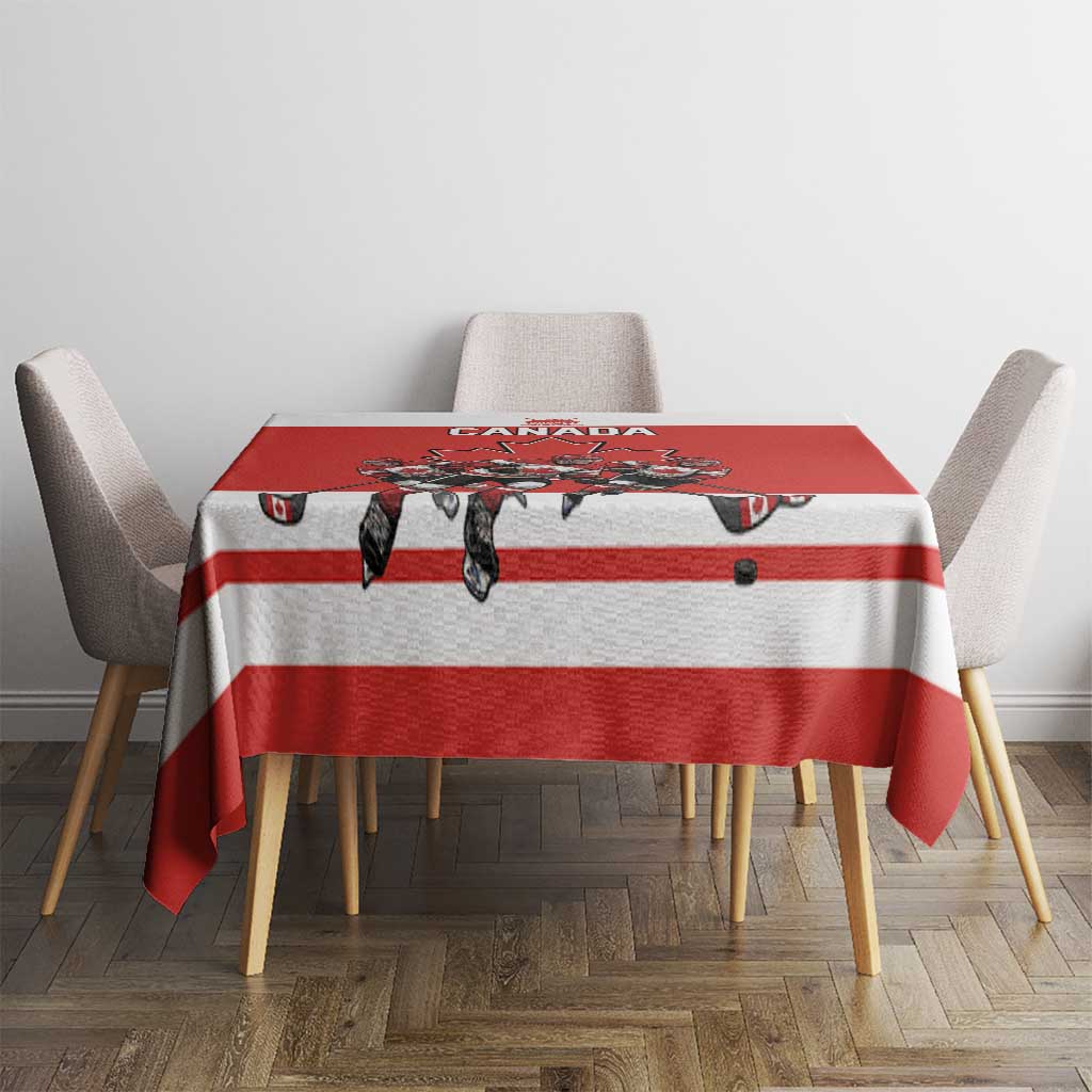 Canada Hockey Tablecloth Maple Leaf Northern Pride