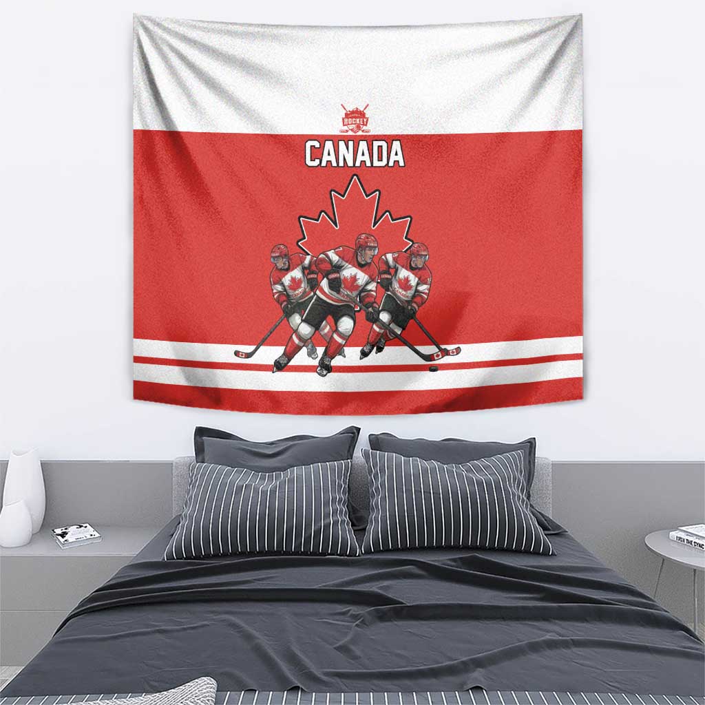 Canada Hockey Tapestry Maple Leaf Northern Pride