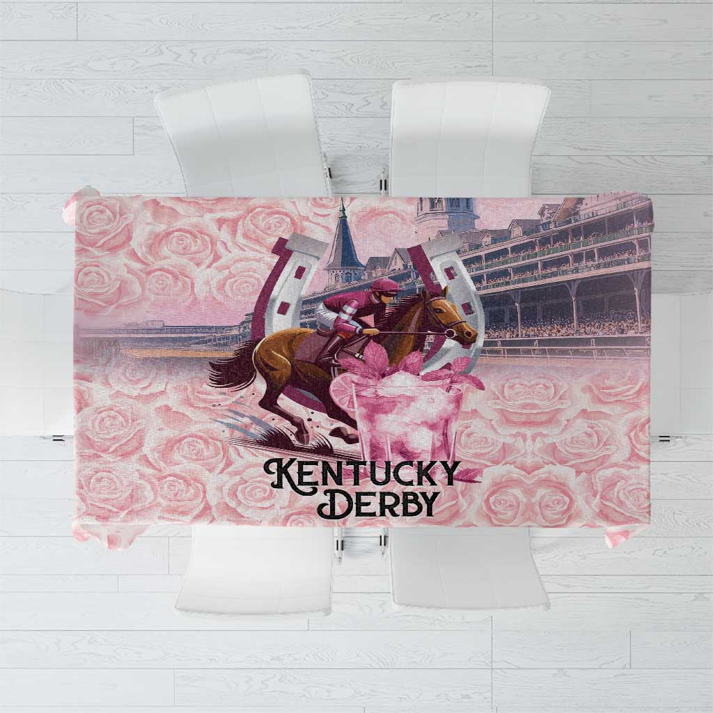 Kentucky Horse Racing Tablecloth Rose Run For The Roses Derby Art