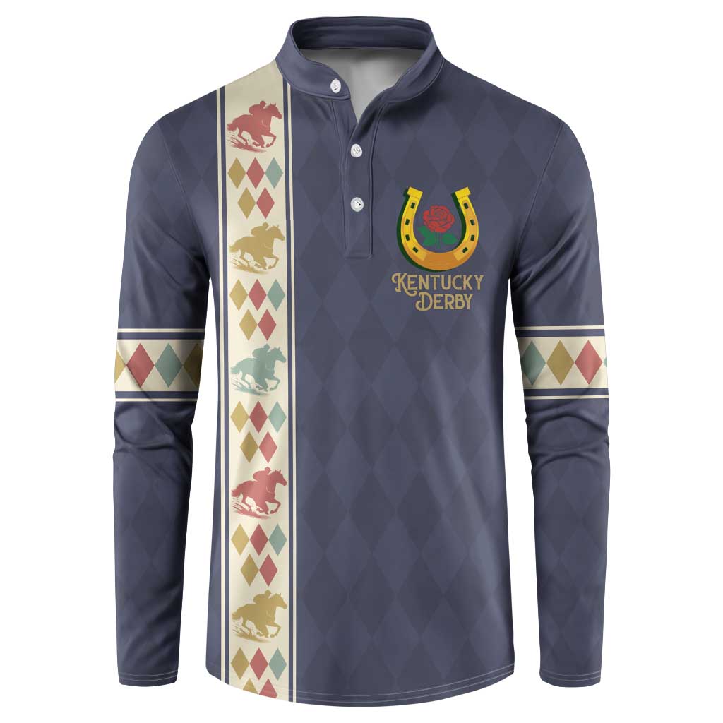 152nd Kentucky Horse Racing Button Sweatshirt Derby Run For The Roses Vintage
