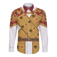 Holy Roman Emperor Costume Long Sleeve Button Shirt Eagle Sable