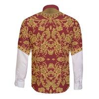Holy Roman Emperor Costume Long Sleeve Button Shirt Eagle Sable