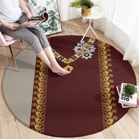 Holy Roman Emperor Costume Round Carpet