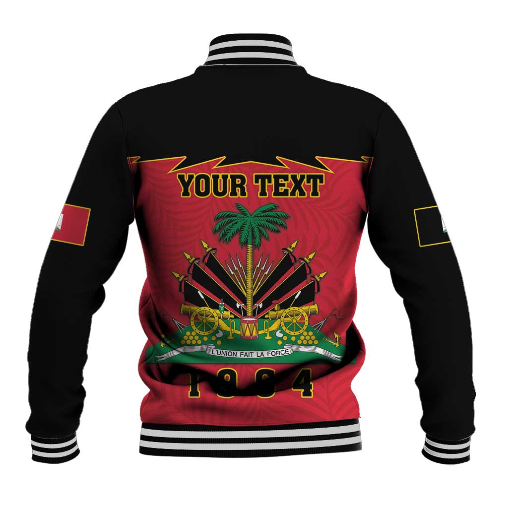 Personalized Haiti 1964 Baseball Jacket Coat Of Arms Flag Style