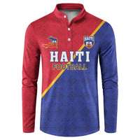 Custom Haiti Football Button Sweatshirt Les Grenadiers