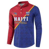 Custom Haiti Football Button Sweatshirt Les Grenadiers