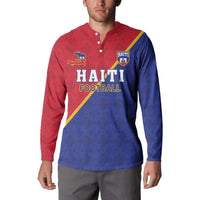 Custom Haiti Football Button Sweatshirt Les Grenadiers
