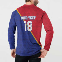 Custom Haiti Football Button Sweatshirt Les Grenadiers