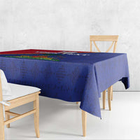 Custom Haiti Football Tablecloth Les Grenadiers