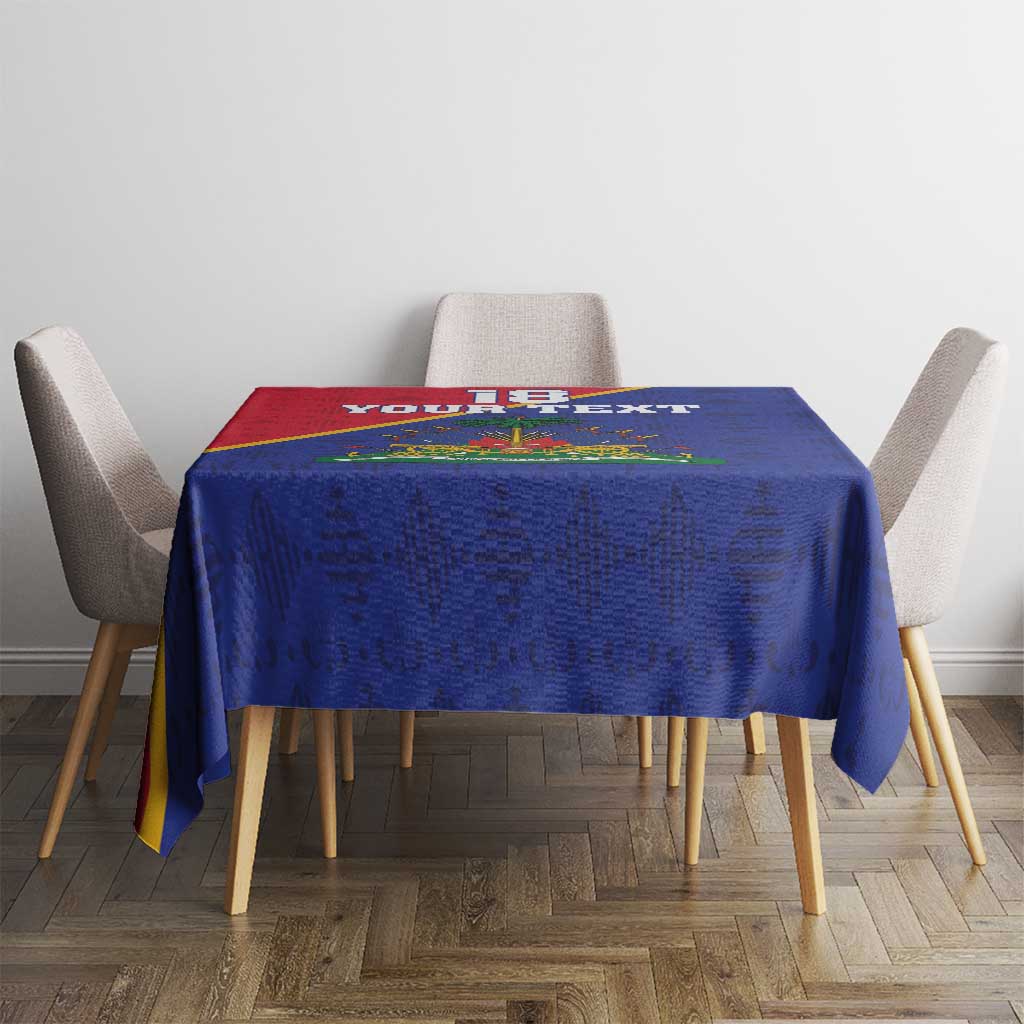 Custom Haiti Football Tablecloth Les Grenadiers