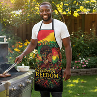 Juneteenth Rooted in Freedom Apron Black Pride African Queen