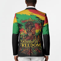 Juneteenth Rooted in Freedom Blazer Black Pride African Queen