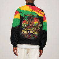 Juneteenth Rooted in Freedom Bomber Jacket Black Pride African Queen