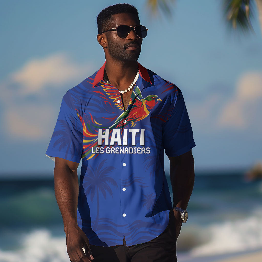 Haiti Heritage Football 2026 Custom Hawaiian Shirt Hispaniolan Trogon Bird