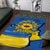 Ukraine Sunflower Peace Sign Area Rug With Folk Patterns - Wonder Print Shop