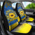 Ukraine Sunflower Peace Sign Car Seat Cover With Folk Patterns - Wonder Print Shop