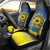 Ukraine Sunflower Peace Sign Car Seat Cover With Folk Patterns - Wonder Print Shop