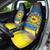 Ukraine Sunflower Peace Sign Car Seat Cover With Folk Patterns - Wonder Print Shop