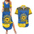 Ukraine Sunflower Peace Sign Couples Matching Summer Maxi Dress and Hawaiian Shirt With Folk Patterns - Wonder Print Shop