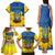 Ukraine Sunflower Peace Sign Family Matching Tank Maxi Dress and Hawaiian Shirt With Folk Patterns - Wonder Print Shop