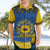 Ukraine Sunflower Peace Sign Hawaiian Shirt With Folk Patterns - Wonder Print Shop