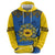 Ukraine Sunflower Peace Sign Hoodie With Folk Patterns - Wonder Print Shop