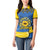 Ukraine Sunflower Peace Sign Women Polo Shirt With Folk Patterns - Wonder Print Shop