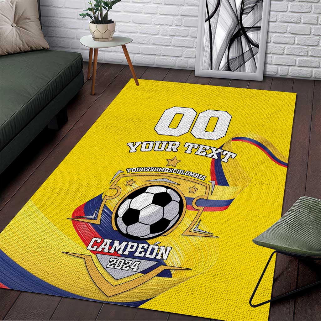 Custom Colombia Football Area Rug Go Champions Unique Style - Wonder Print Shop