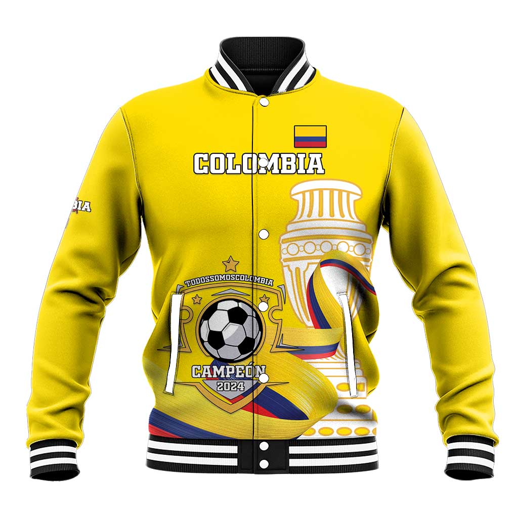 Custom Colombia Football Baseball Jacket Go Champions Unique Style - Wonder Print Shop