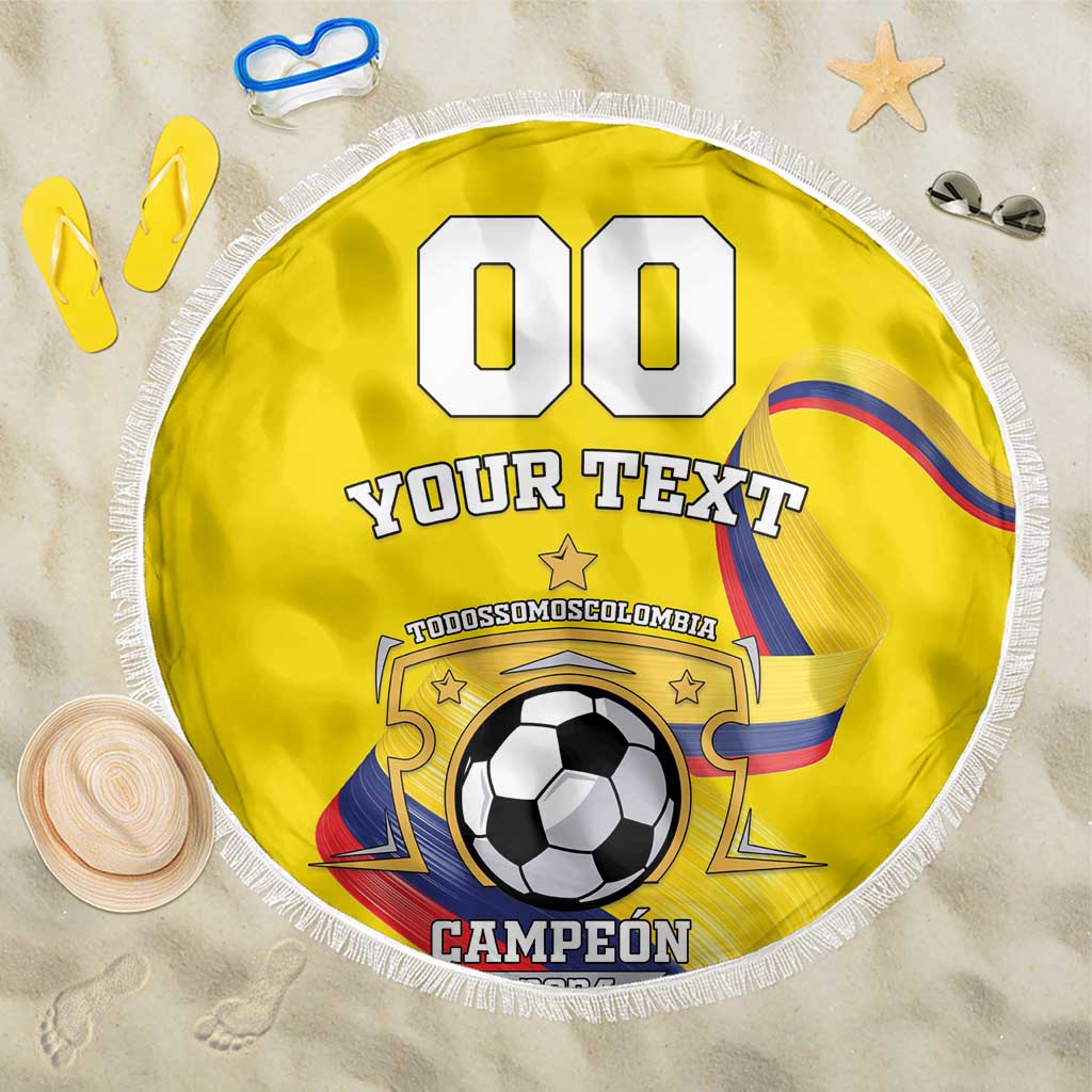 Custom Colombia Football Beach Blanket Go Champions Unique Style - Wonder Print Shop