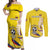 Custom Colombia Football Couples Matching Off Shoulder Maxi Dress and Long Sleeve Button Shirt Go Champions Unique Style - Wonder Print Shop