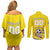 Custom Colombia Football Couples Matching Off Shoulder Short Dress and Long Sleeve Button Shirt Go Champions Unique Style - Wonder Print Shop