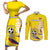 Custom Colombia Football Couples Matching Short Sleeve Bodycon Dress and Long Sleeve Button Shirt Go Champions Unique Style - Wonder Print Shop