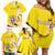 Custom Colombia Football Family Matching Off Shoulder Short Dress and Hawaiian Shirt Go Champions Unique Style - Wonder Print Shop