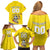 Custom Colombia Football Family Matching Off Shoulder Short Dress and Hawaiian Shirt Go Champions Unique Style - Wonder Print Shop