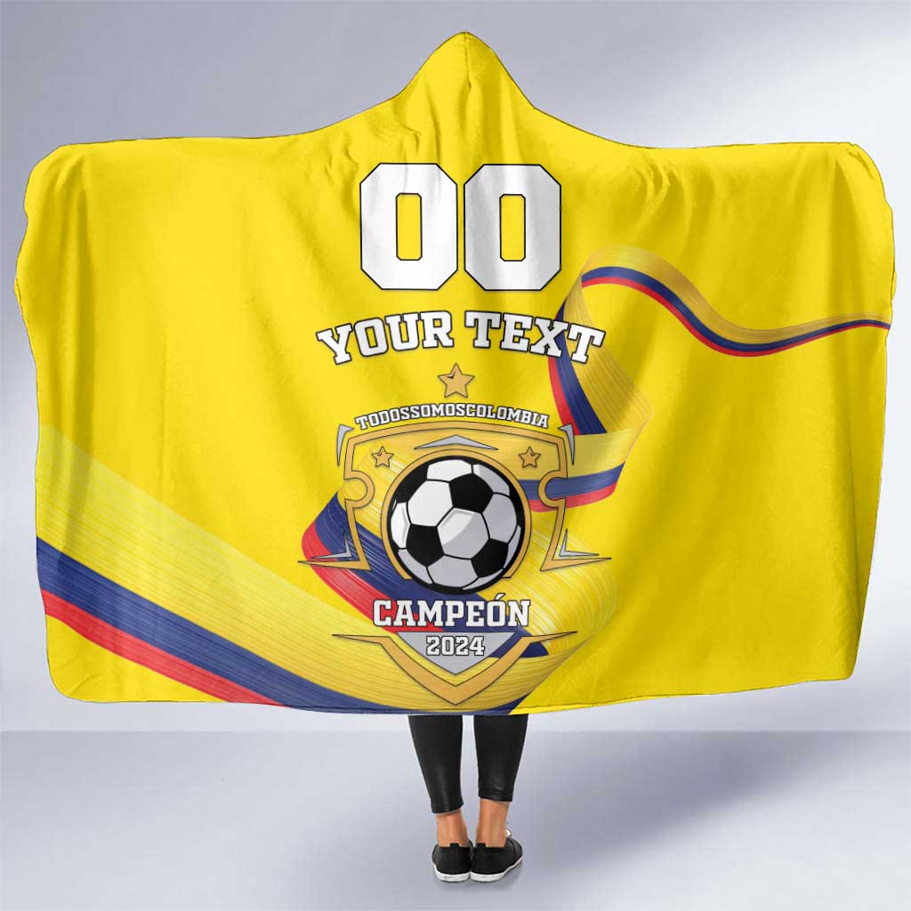 Custom Colombia Football Hooded Blanket Go Champions Unique Style