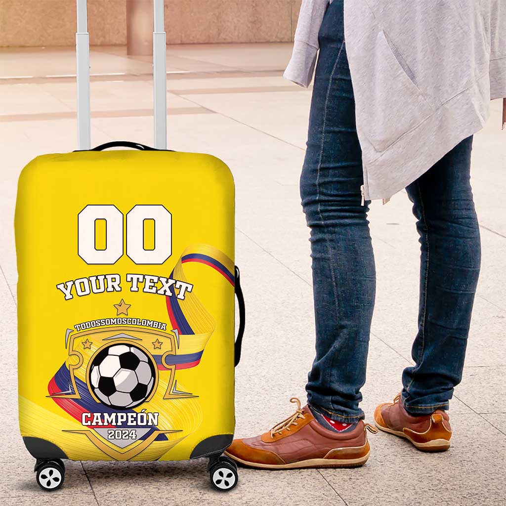 Custom Colombia Football Luggage Cover Go Champions Unique Style - Wonder Print Shop