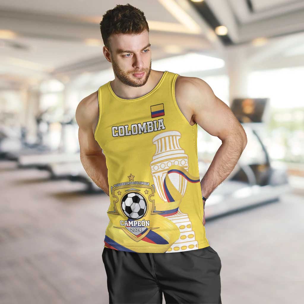 Custom Colombia Football Men Tank Top Go Champions Unique Style - Wonder Print Shop