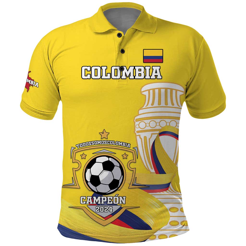 Custom Colombia Football Polo Shirt Go Champions Unique Style - Wonder Print Shop