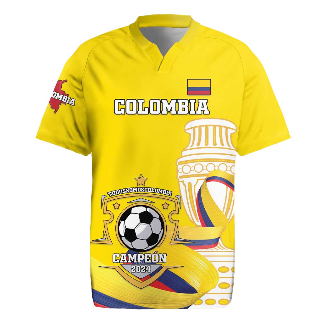 Custom Colombia Football Rugby Jersey Go Champions Unique Style - Wonder Print Shop