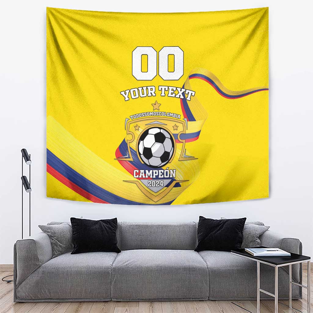 Custom Colombia Football Tapestry Go Champions Unique Style