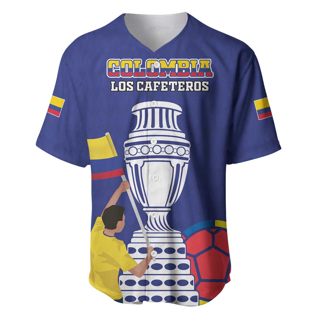 Custom Colombia Football Baseball Jersey 2024 Copa America - Wonder Print Shop