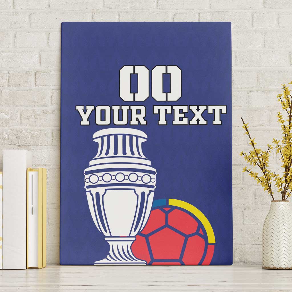 Custom Colombia Football Canvas Wall Art 2024 Copa America - Wonder Print Shop