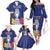 Custom Colombia Football Family Matching Off The Shoulder Long Sleeve Dress and Hawaiian Shirt 2024 Copa America - Wonder Print Shop