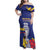 Custom Colombia Football Family Matching Off Shoulder Maxi Dress and Hawaiian Shirt 2024 Copa America - Wonder Print Shop